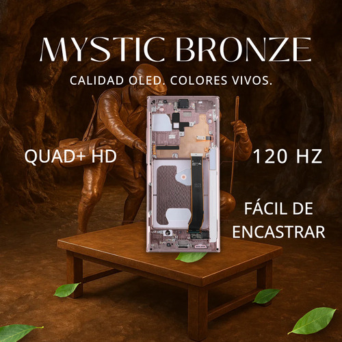 Modulo Samsung Note 20 Ultra Mystic Bronze Con Marco Oled Marrón