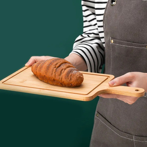 Tabla Para Picar Rectangular Con Mango De Madera