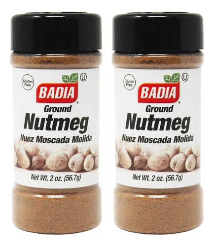 2 Pza. Nuez Moscada Molida Badia 56.7g Ground Nutmeg