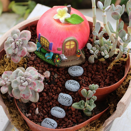 Pequeñas Piedras En Maceta Decoración Mini Adoquines En