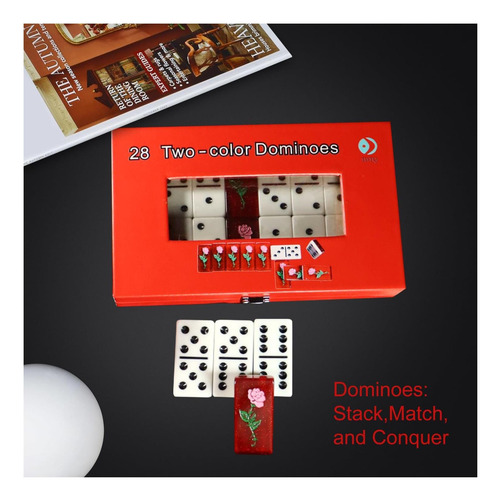 Idtq Double Six Dominoes, 28 Juegos De Color De Color De De