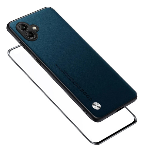 Case For Samsung Galaxy A06 5g Cáscara De Piel Simple+mica