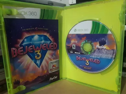 Jogo De Quebra-cabeça Bejeweled 3 Xbox 360 Original Mídia