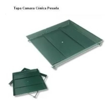 Imagen 5 de 5 de Tapa Camara Septica 40x40 Cm De Chapa Y Acero Inoxidable