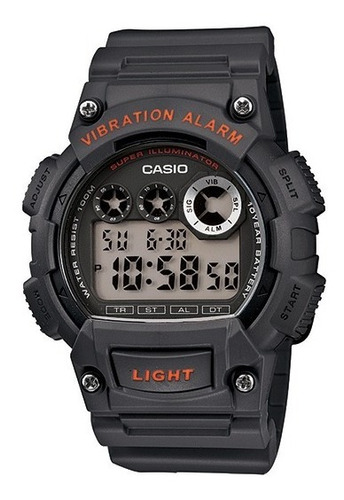 Reloj Hombre Casio W-735h-8av Wr 100 Alarma Vibración Light