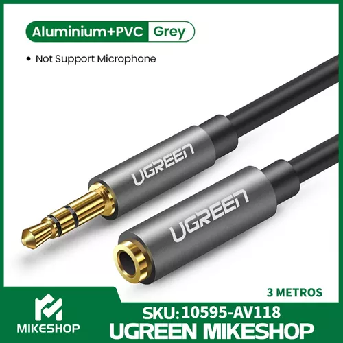 Cable Audio Alargue Auriculares 3 Mts Mini Plug Jack 3.5mm - $ 9.448,96