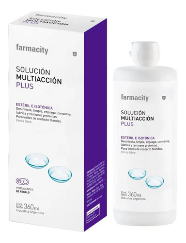 Solución Multiacción Plus Farmacity 360ml