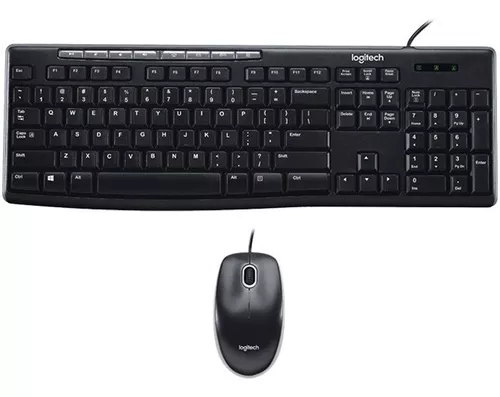 Logitech Desktop MK120 teclado Ratón incluido USB QWERTY Español Negro