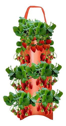 Macetero Fresas Al Revés,macetero De Fresas Colgante