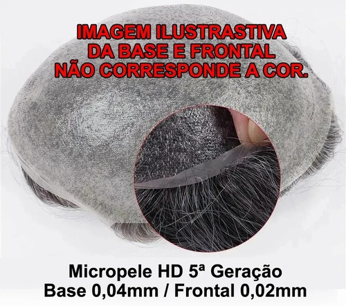 Prótese Micropele Bio Hd5 6# 40% Grisalho + Fita Gold Manual