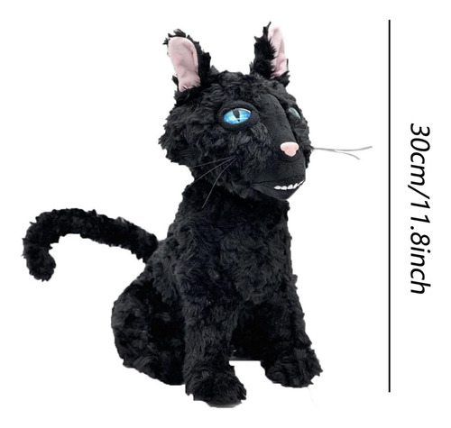 Brinquedo De Pelúcia Coraline Cat De 11,8 Polegadas