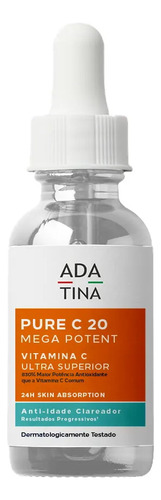 Pure C 20 Mega Potent Serum Vitamina C Ultra Superior Clareador Anti-Idade