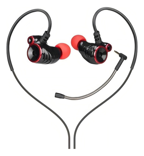 Auricular Hp Dhe-7002 In Ear Con Micrófono Desmontable