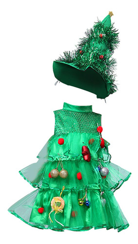 Disfraz De Árbol De Navidad Para Niñas, Ropa, 100cm