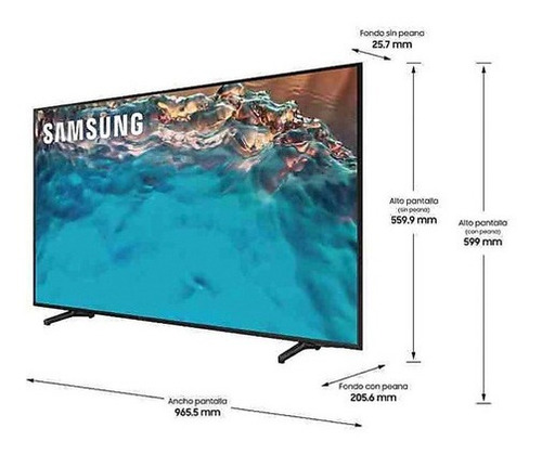Imagen 8 de 12 de Smart Tv Samsung 75 Pulgadas Un75bu8000gczb Crystal Uhd 4k