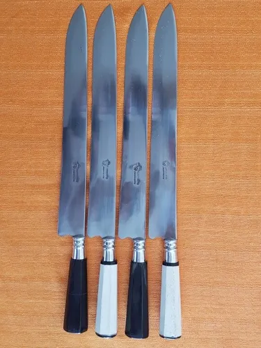 Cuchillo 35 Cm De Hoja Gardeliano Cabos De Guampa O Hueso 