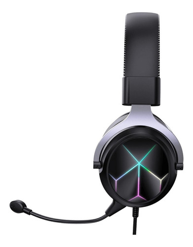 Auriculares Gamer Onikuma X10 Pro Rgb Led Cancelacion Ruido Negro