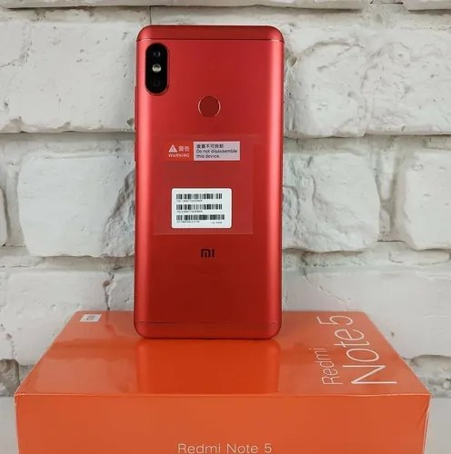 Smartphone xiaomi redmi note 5 64gb versão global desbloqueado vermelho discount