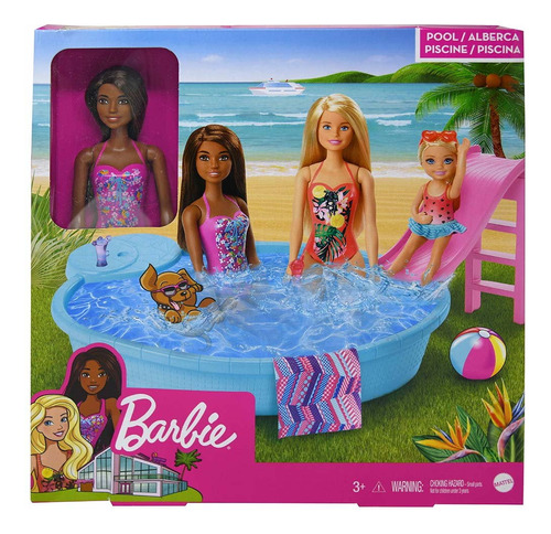 Mattel Dp Barbie Piscina Con Muñeca
