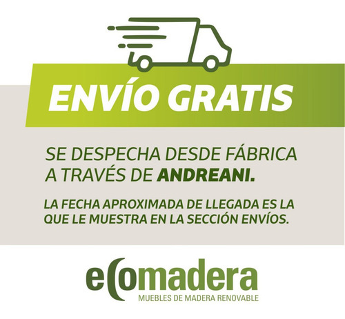 Mesa Plegable Madera 1.40x80 Ecomadera (opc Sillas) - Envio