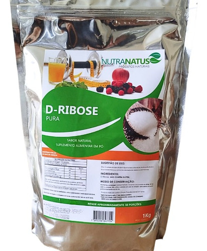 D-ribose Pura 1kg Importada + Brinde