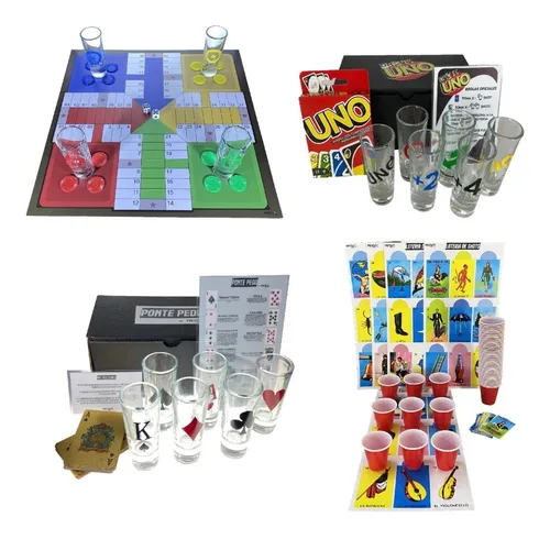 Pack 4 Juegos Para Beber