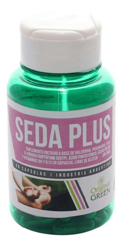 Seda Plus 30 Cápsulas Original Green Estrés Y Ansiedad