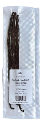 Vainilla En Vaina Entera, Natural, Original 5 Vainas