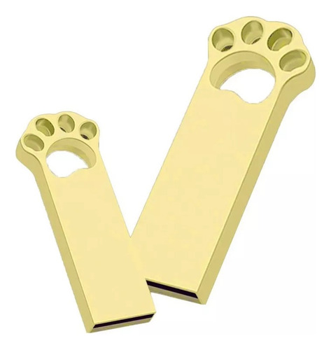 2pcs 1tb Flash Flash Cat Claw Disco Bonito Disco Color Dorado