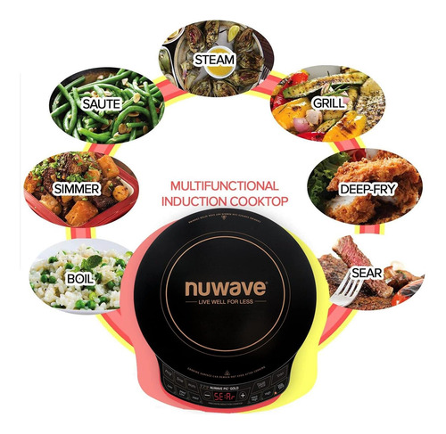 Cocina De Inducción De Precisión De Oro De Nuwave, Portátil,