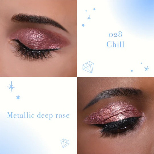 Sombra Líquida Moira Cosmetics Glitter Color de la sombra Chill