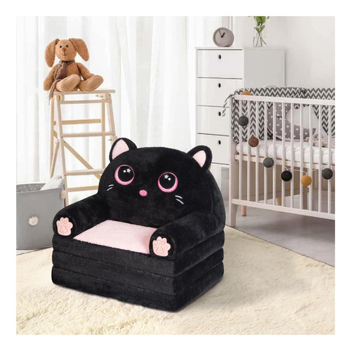 Couch Aplicado De Qiuodo Kids, Sofá 2 En 1 Con Tapa Abatible