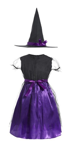 Imagem 6 de 6 de Fantasia Infantil Bruxinha Vampira Halloween Dia Das Bruxas