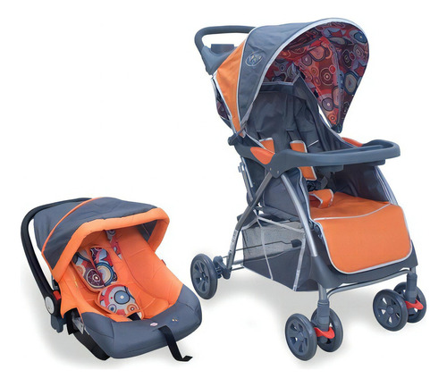 Kit Carrinho E Bebê Conforto Travel System Baby Style