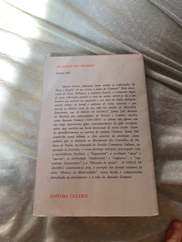 Livro As Ideias De Gramsci - James Joll (Usado)