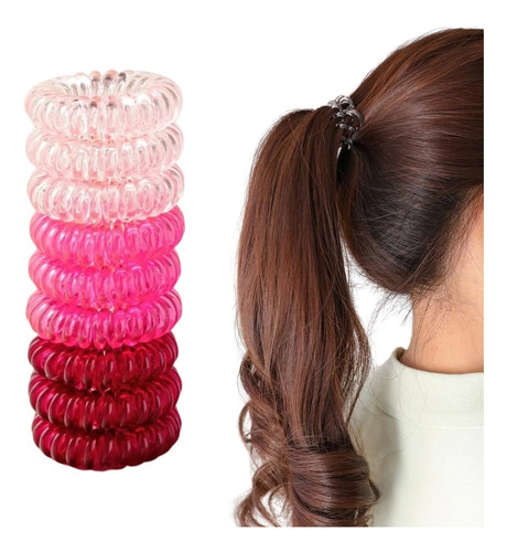 Ligas Para Cabello En Espiral Elásticas Accesorios Moda