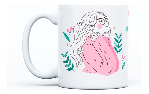 Pocillo Día De La Mujer Frase Personalizada Blanco Taza Mug1