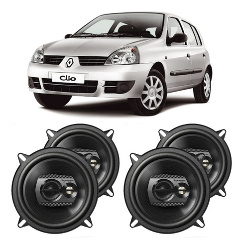 Alto Falante Renault Clio 2004 A 2012 Pioneer 200w Rms