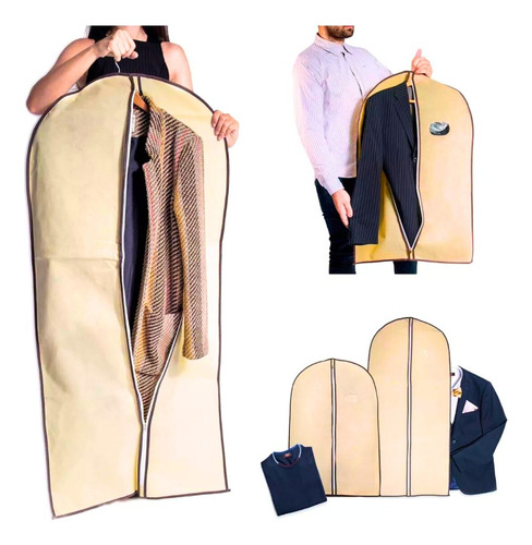 Funda Protectora Para Trajes Ternos - 60 X 100 Cm Azul