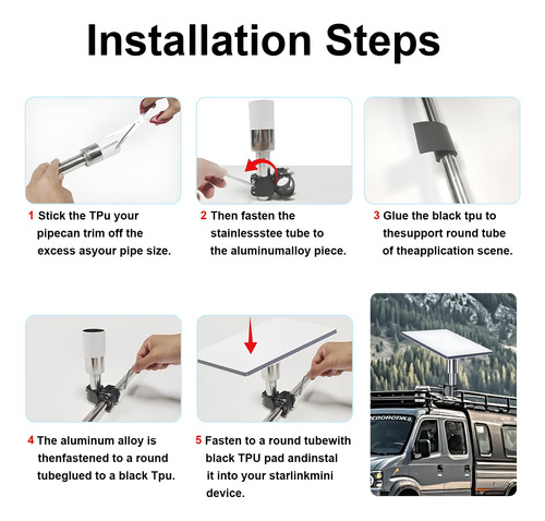 Soporte Mini Para Autocaravana Compatible Con Starlink