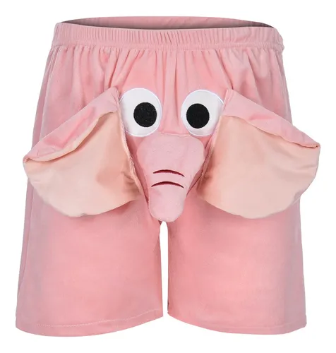 Pantalones Cortos Tipo Bóxer Con Forma De Elefante Para Homb