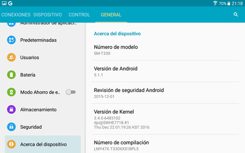 Tablet Samsung Galaxy Tab 4 Sm-t330 Negra C/funda (usada) Negro (Usado)