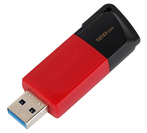 Unidad flash Kingston Datatraveler Exodia M de 128 GB Dtxm 3.2, color rojo