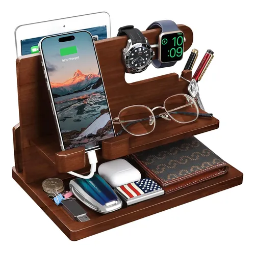 comprar Soporte Para Telefono Celular Estacion De Carga De Madera