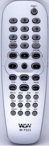 Kit 10 Remote Controle Dvd Philips Prata Ref:7223