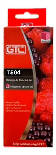 Tinta Gtc 504 T504 Alternativa 70ml P/ L3250 L415o Magenta