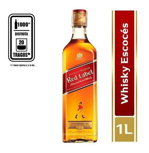 Whisky Johnnie Walke Rojo Litro