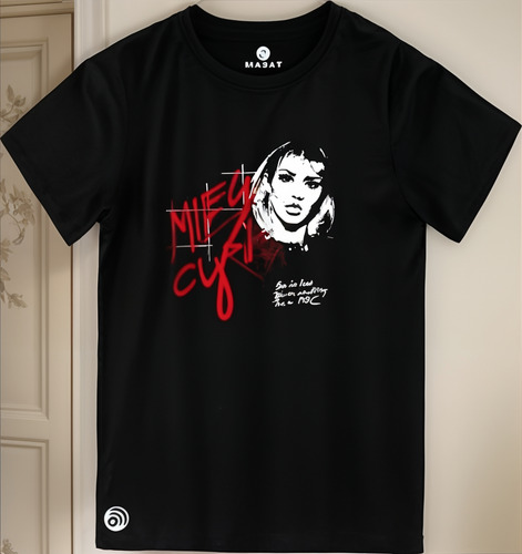 Polera De Algodón Estampada Miley Cyrus