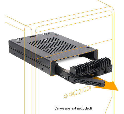 Icy Dock 1 Estante Movil Sa Sata Hdd Ssd 2,5 Para Bahia 3,5 