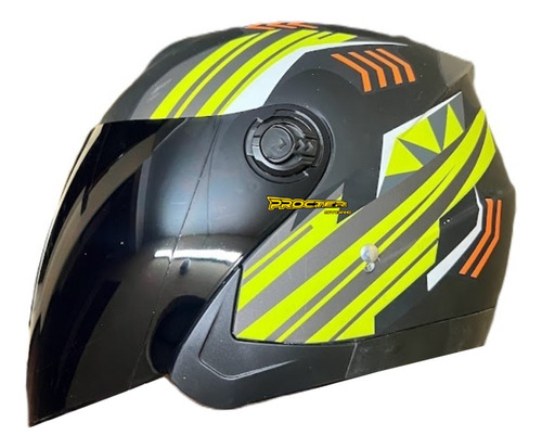 Casco Abierto Tipo Jet Con Gafas Visor Humo